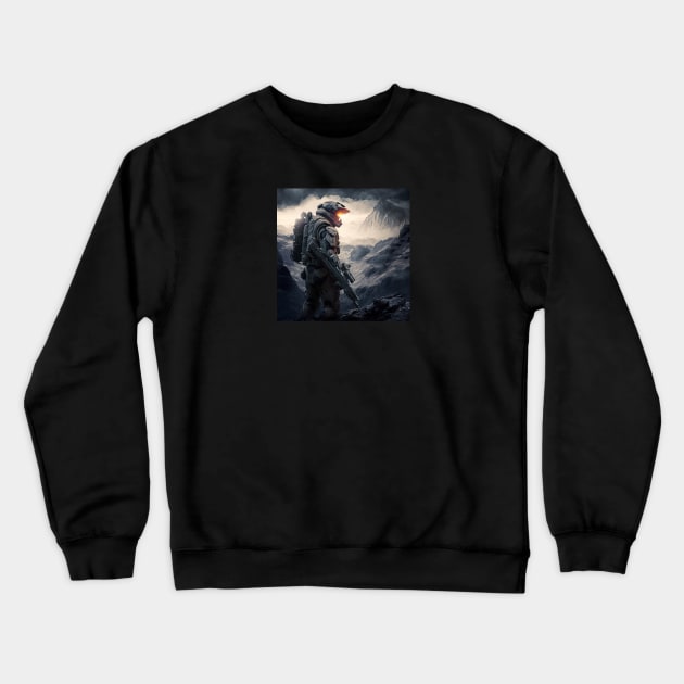 Halo Master Chief Original Artwork Crewneck Sweatshirt by Labidabop